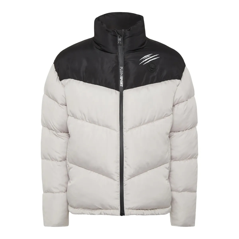 Plein Sport Lederjacke Jacke beige