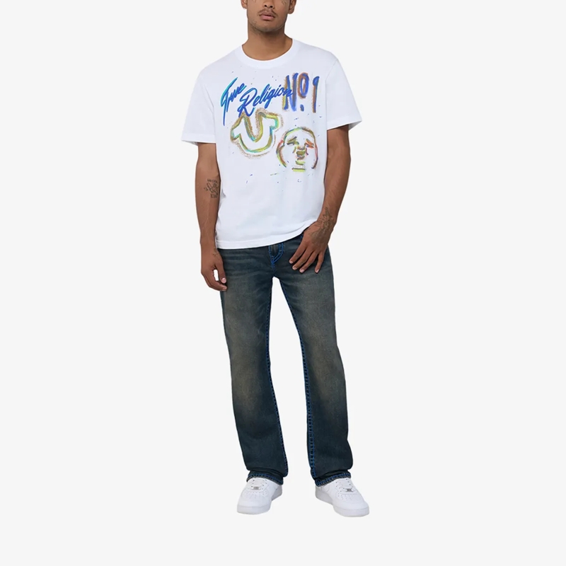 True Religion Straight-Leg-Jeans Jeans RICKY- Modell: Ricky- Klapptasche- Farbi schwarz(Image 2)