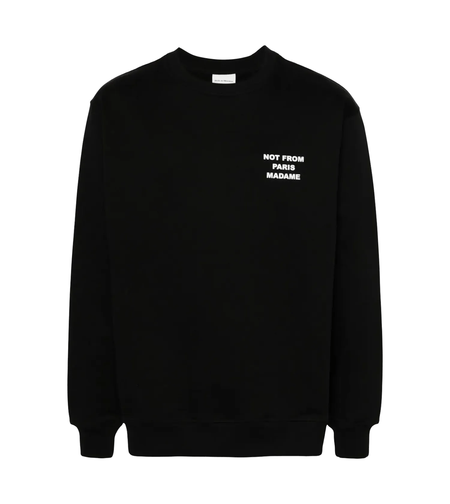 Drôle De Monsieur - Sweatshirt mit Slogan - Größe XL - schwarz