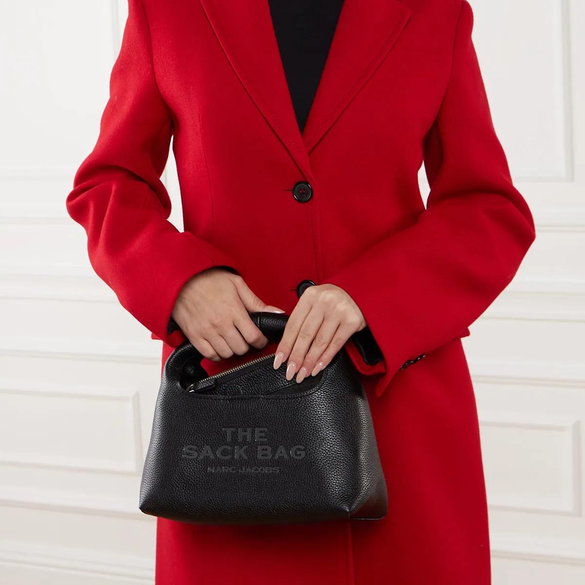 Marc Jacobs Mini Leren Handtas met Magnetische Sluiting Black Dames