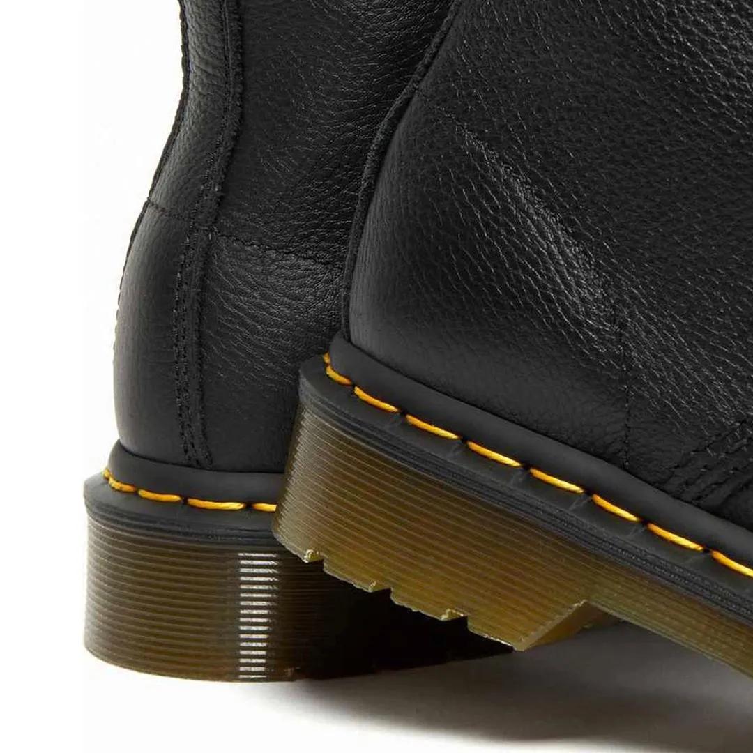 Thumbnail - Dr. Martens Stiefel - Lace-Up Ankle Boots With Textured Leather - Gr. 38 (EU) - in Schwarz - für Damen