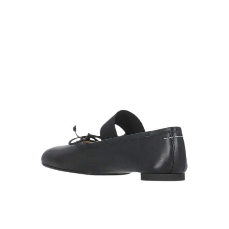 MM6 Maison Margiela Ballerinas Black 6 Leather Ballerinas Black(Image 7)