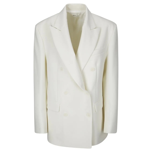 P.A.R.O.S.H. Blazer Oversized Double-Breasted Jacket White