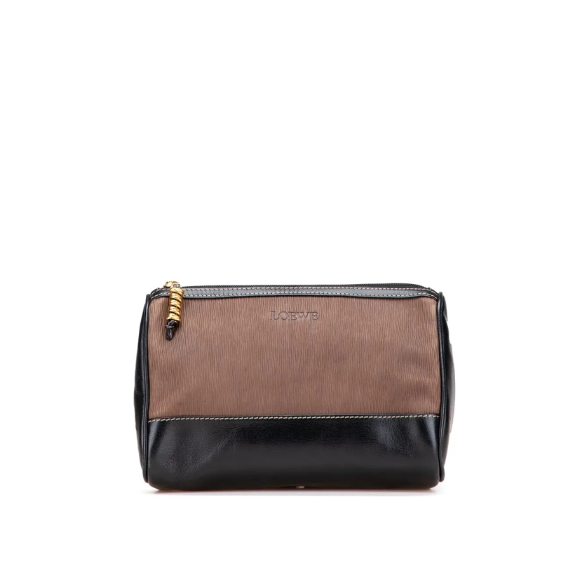Loewe Nécessaire Leather Velazquez Pouch braun