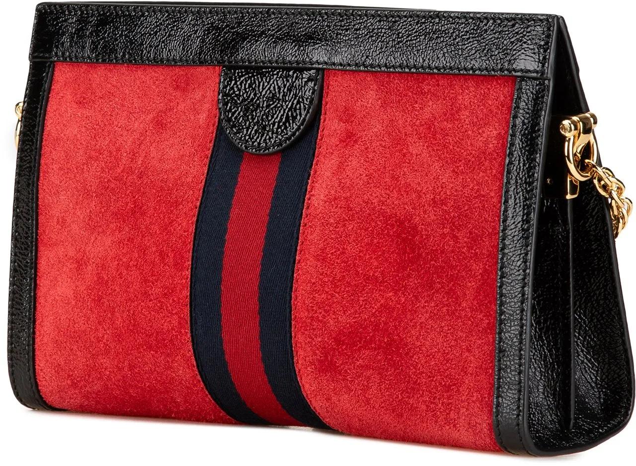 Thumbnail - Gucci Hobo Bags - Small Suede Ophidia Chain Crossbody - Gr. unisize - in Rot - für Damen