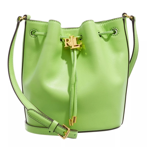Lauren Ralph Lauren Andie 19 Drawstring Medium Riviera Green Bucket Bag