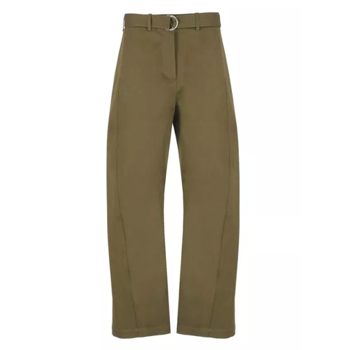 MSGM Cotton Pants Green 