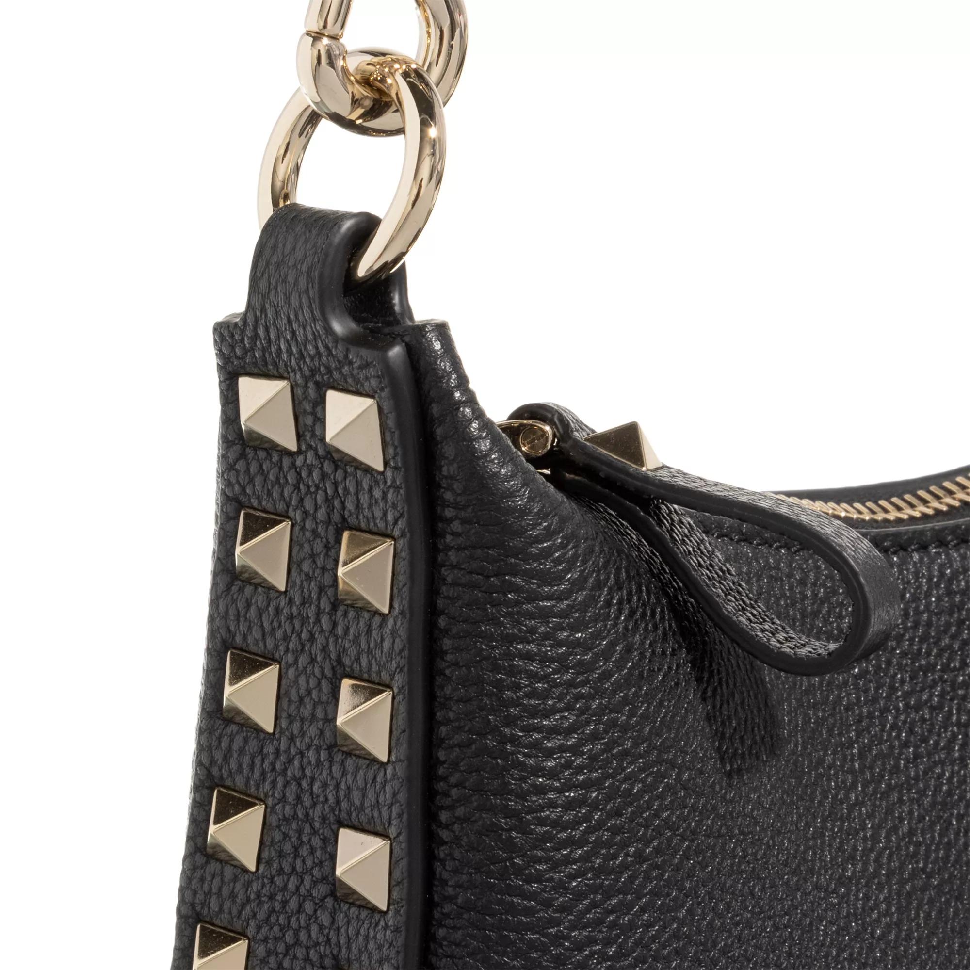 Valentino Garavani Hobo bags Rockstud Shoulder Bag Small in zwart