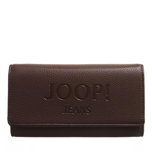 JOOP! Jeans Lettera Europa Purse Darkbrown Portemonnaie mit Überschlag