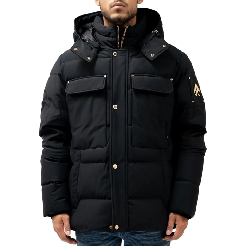 Moose Knuckles Daunenjacke Heren Jas schwarz