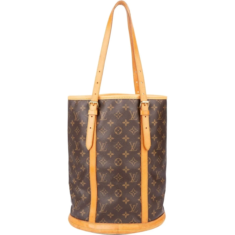 Louis Vuitton Tote Louis Vuitton Canvas Monogram Bucket GM Handbag braun