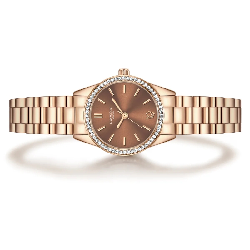 Glanzstücke München Automatikuhr Damen Armbanduhr Edelstahl rosegold(Image 3)