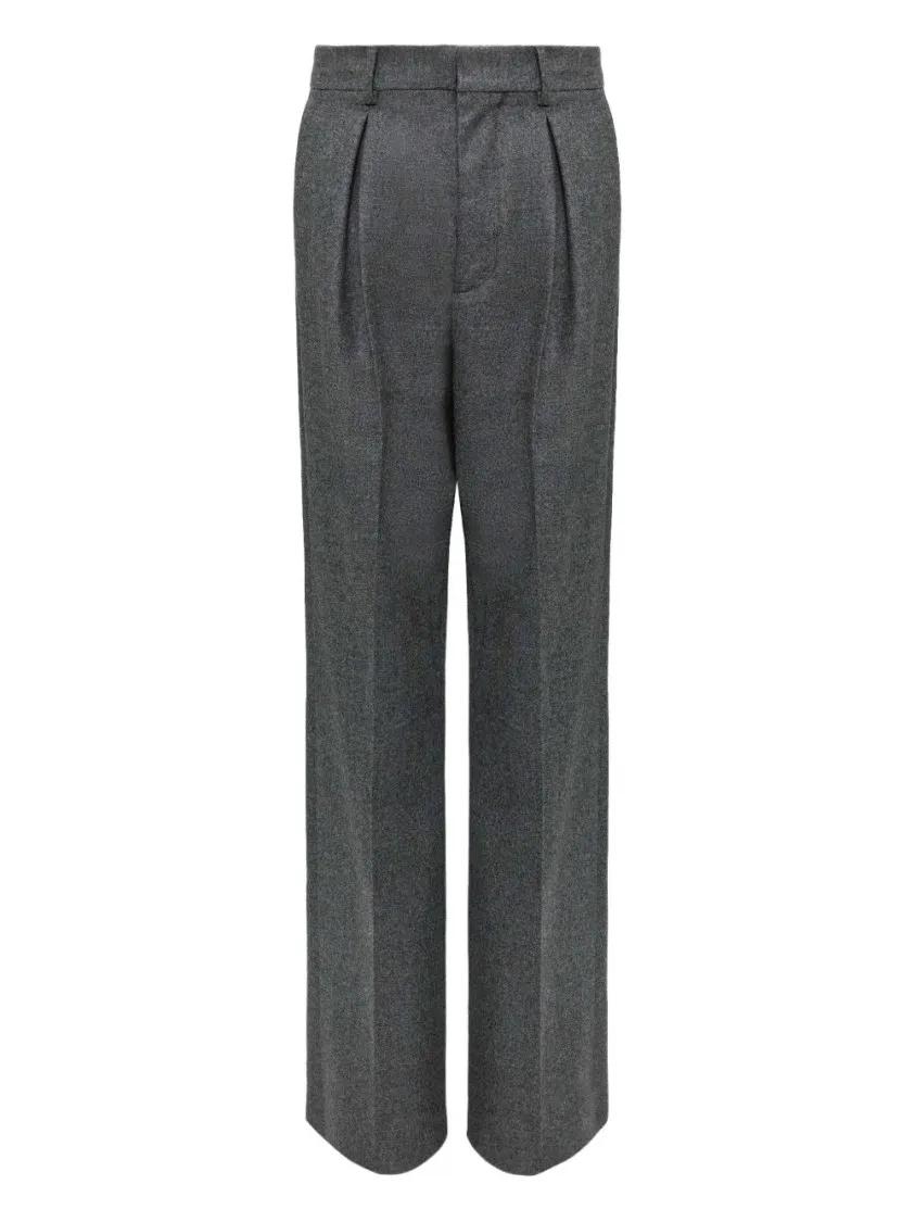 Thumbnail - MM6 Maison Margiela - Medium Grey Tailored Trousers - Größe 38 - grau