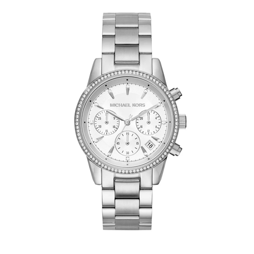 Michael Kors MK6428 Ritz Watch Silver Cronografo