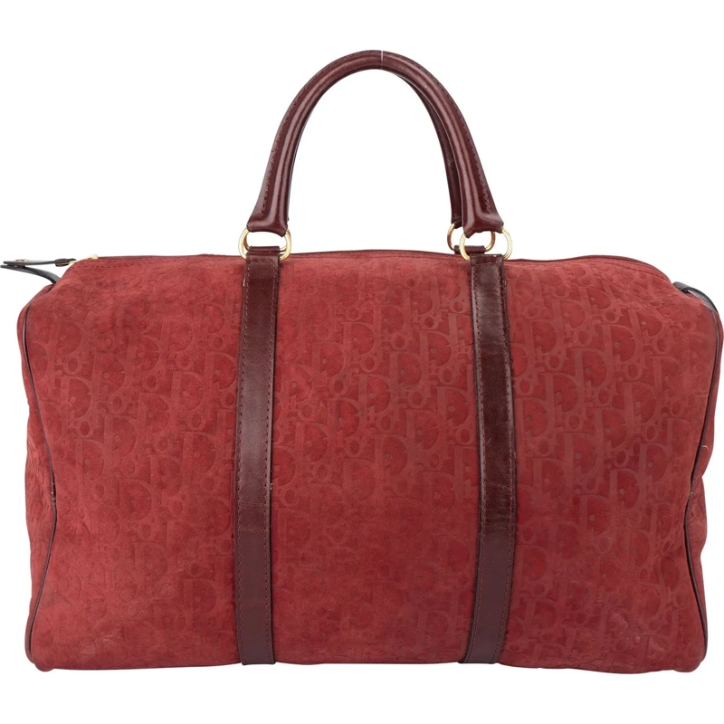 Christian Dior Schultertasche Christian Dior Suede Monogram Boston 40 Duffle Bag mehrfarbig