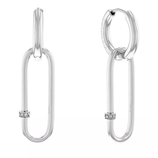 Calvin Klein Elongated Oval Earrings Silver Hoop