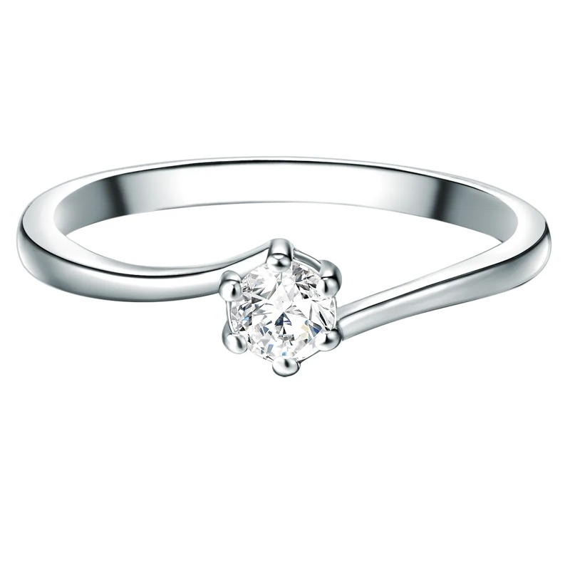 Trilani Ring Sterling Silber Ring Zirkonia silber