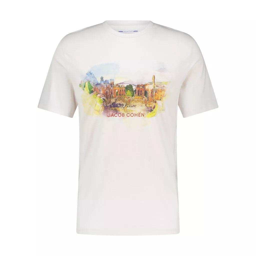 Jacob Cohen - T-Shirt mit Print - Größe XXXL -