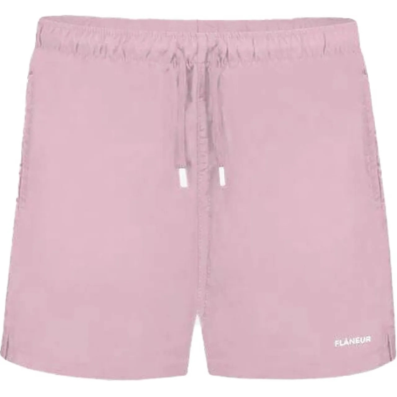 Flâneur Shorts Logo Swim Shorts | Mauve rose