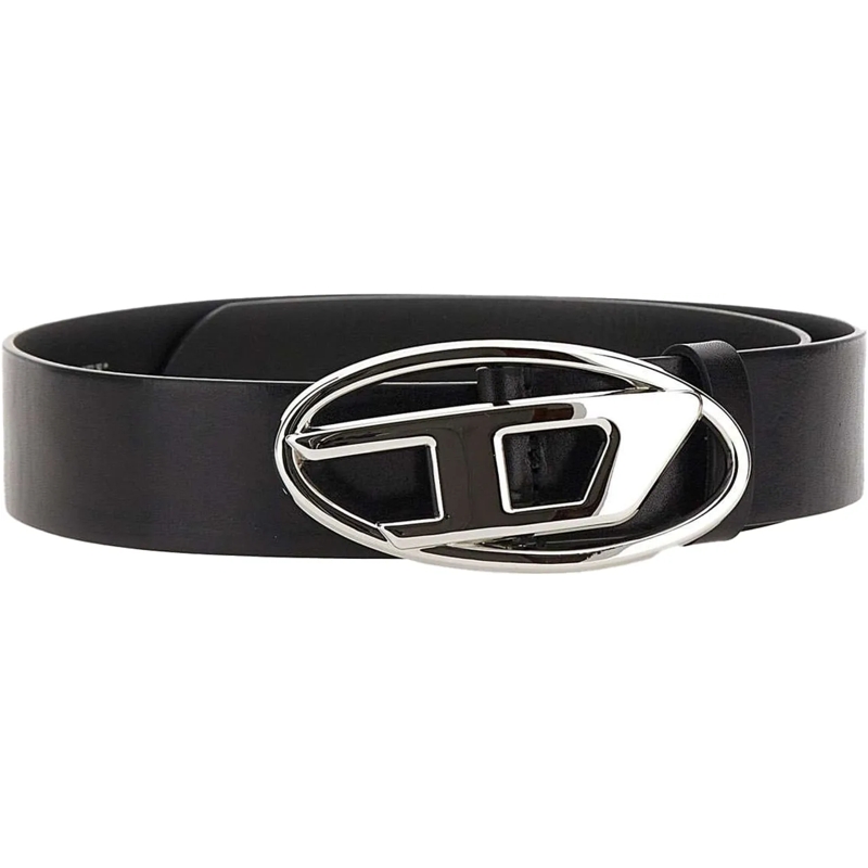 Diesel Ceinture Oval D Logo B-1Dr W Belt Black
