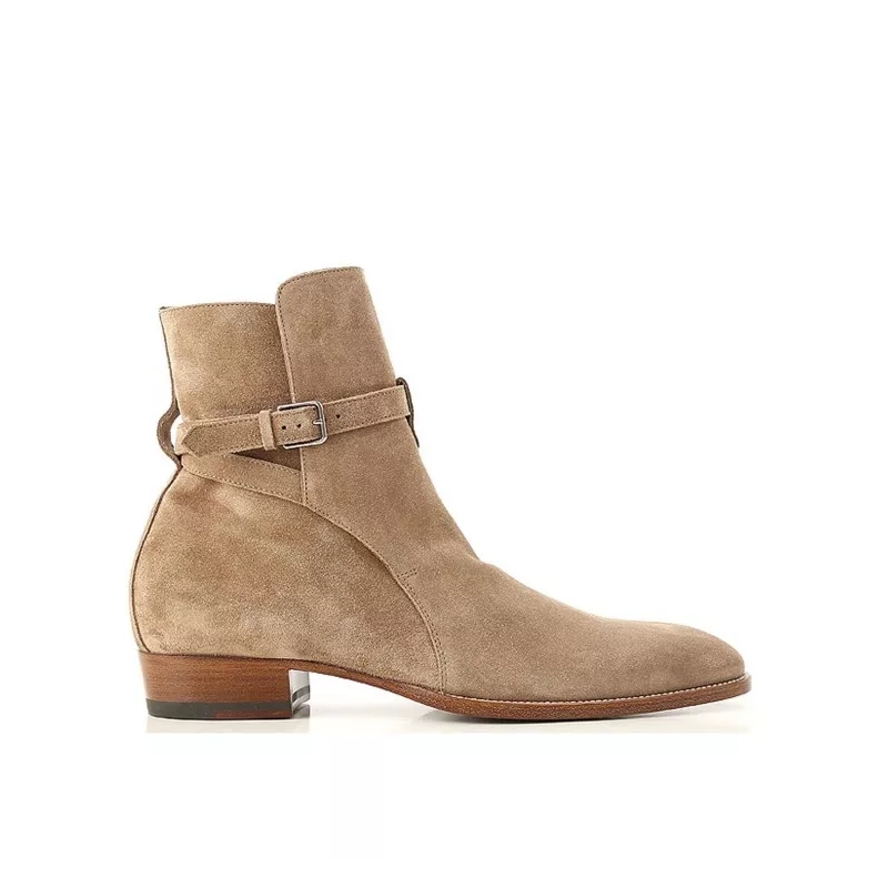 Saint Laurent Stiefel Wyatt Jodhpur Boots Brown