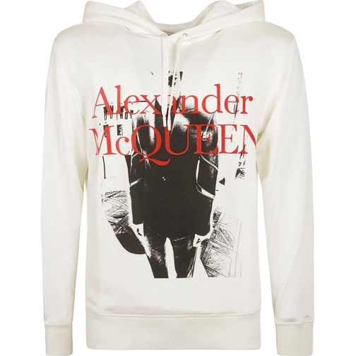 Alexander McQueen  Alexander McQueen Hoodie Logo Sweatshirt weiß