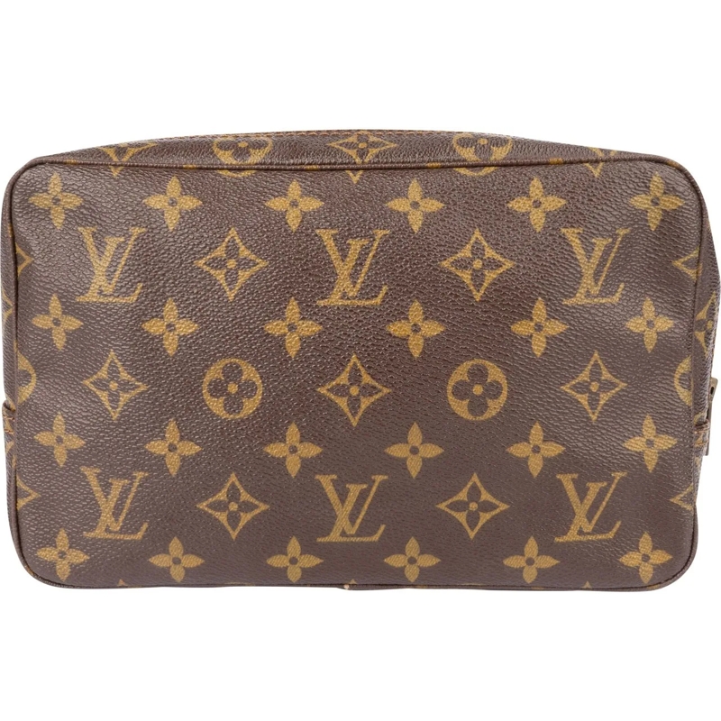 Louis Vuitton Schultertasche Louis Vuitton Canvas Monogram Trousse Toilette 23  braun