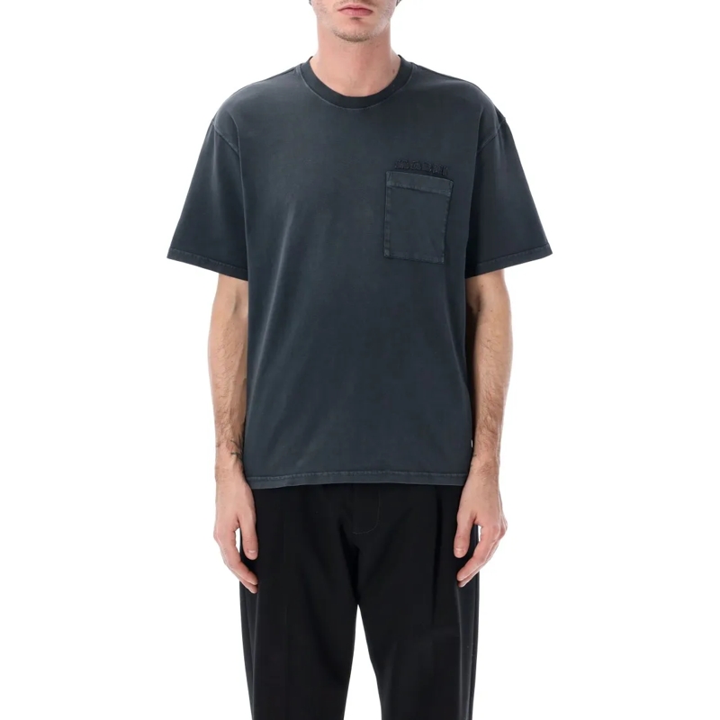 Marni T-shirt Garment-Dyed Cotton T-Shirt Grey