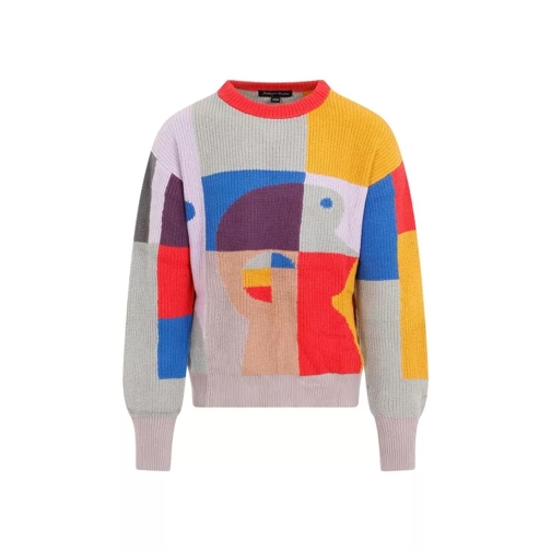 Kidsuper Multicolor Cotton Bauhaus Paint Palette Sweater Multicolor 