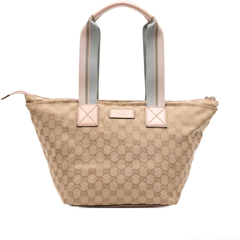 Gucci Shopper GG Canvas Web Tote braun