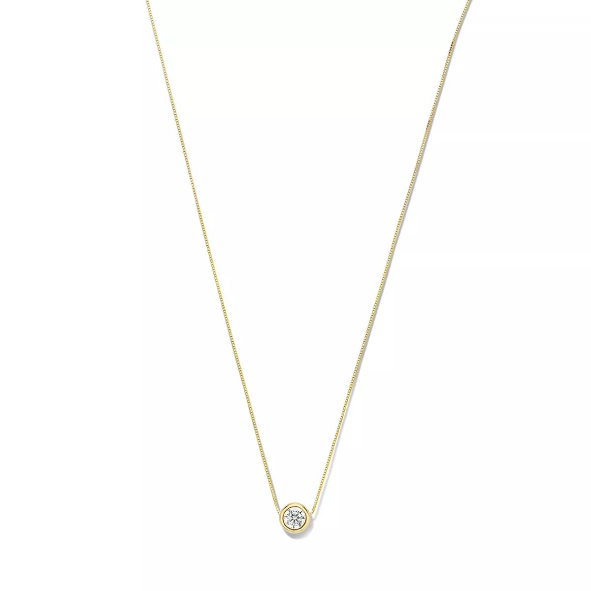 Thumbnail - Isabel Bernard Halskette - Le Marais Lison 14 Karat Necklace With Zirconia - Gr. unisize - in Gold - für Damen