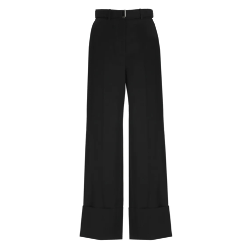 Lanvin  Wool Palazzo Trousers Black