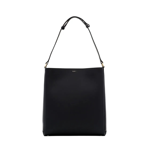 Plan C Shopper Leather Bag Black Tote