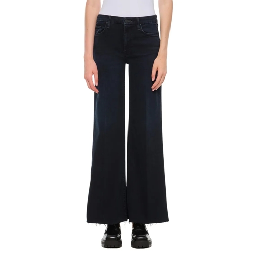 Mother The Roller Fray Denim Pants Black Jeans