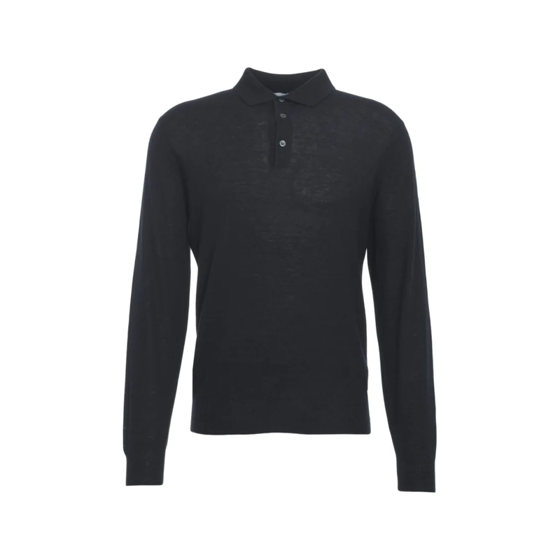 Gender Polo Long-Sleeved Polo Shirt Black