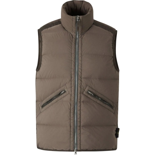 Stone Island Daunenjacken Logo Quilted Vest mehrfarbig