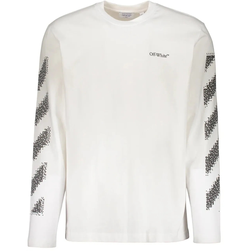 Off-White Legeres Oberteil OFF-WHITE Long-sleeve T-shirt weiß