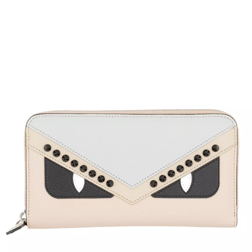 Fendi Zip Around Bag Bugs Wallet Soap/Grey Portemonnaie mit Zip-Around-Reißverschluss