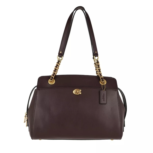 Coach Refined Calf Leather Parker Carryall Oxblood Tote