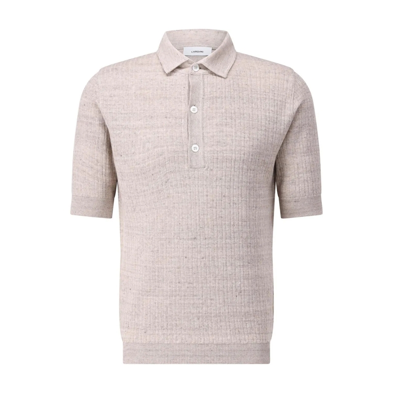 Lardini  Poloshirt aus Leinenmix Beige