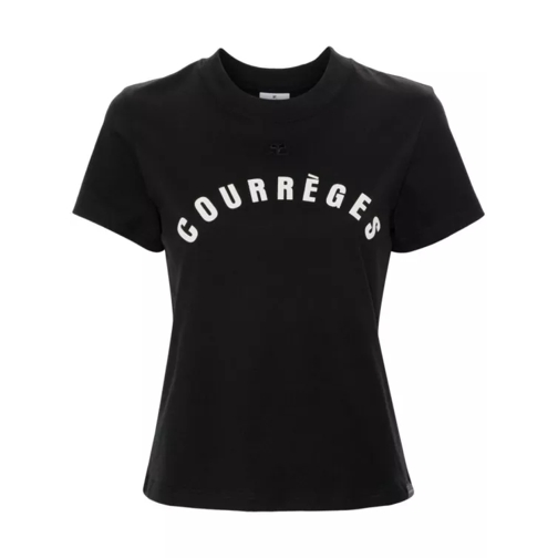 Courrèges Cotton T-Shirt Black 