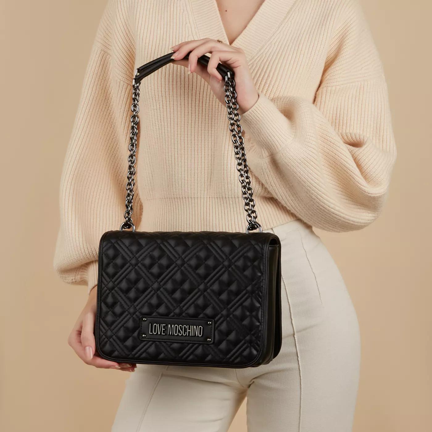 Love Moschino Crossbody bags Quilted Bag damen Handtasche Schwarz in zwart