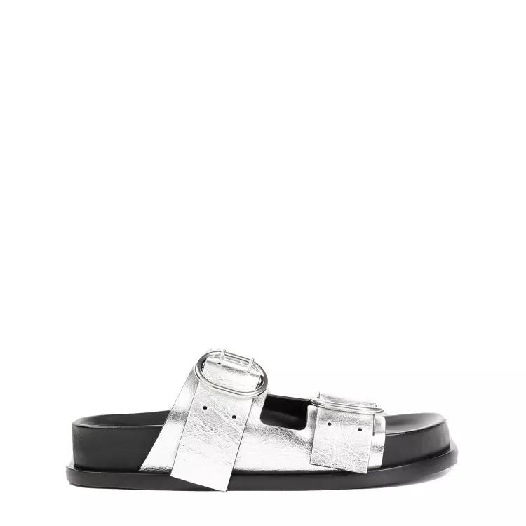 Thumbnail - Jil Sander Sandalen - Silver Moon Leather Sandals - Gr. 35 (EU) - in Silber - für Damen