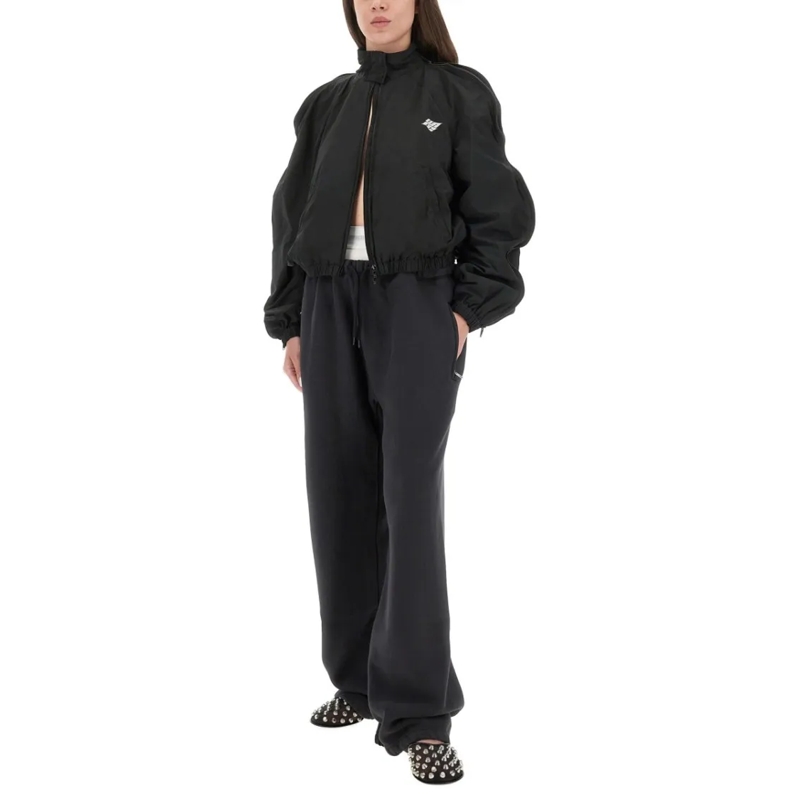 T by Alexander Wang  Cropped Black Puffer Jacket Black (Image 2)