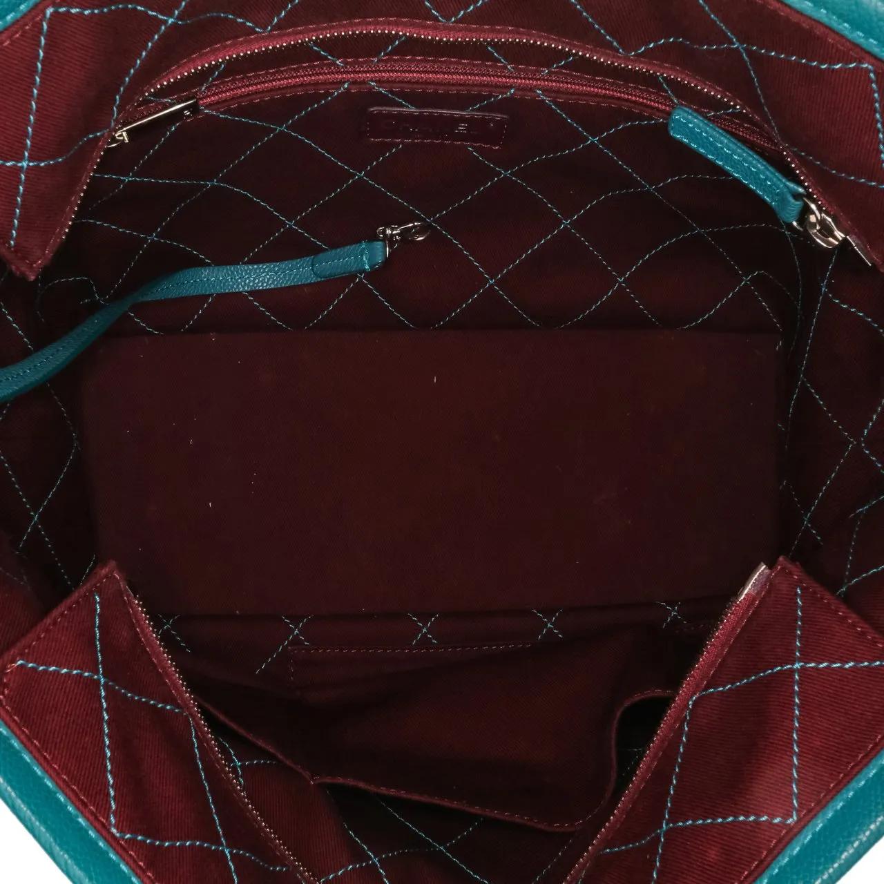 Thumbnail - Chanel Shopper - Small Quilted Caviar Daily Shopping Tote - Gr. unisize - in Blau - für Damen