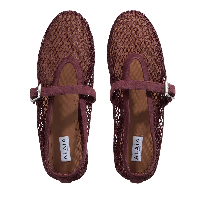 Alaia Ballerinas Ballet Flats Rouge Grenat(Image 6)