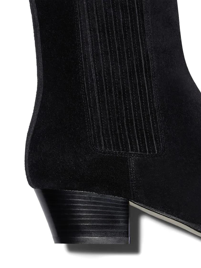 Thumbnail - Aeydē Stiefel - Pointed Toe Ankle Boots With Elastic Side Panels - Gr. 40 (EU) - in Schwarz - für Damen