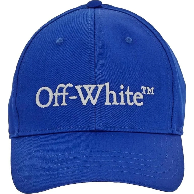 Off-White  Cappello Blu con Logo blau