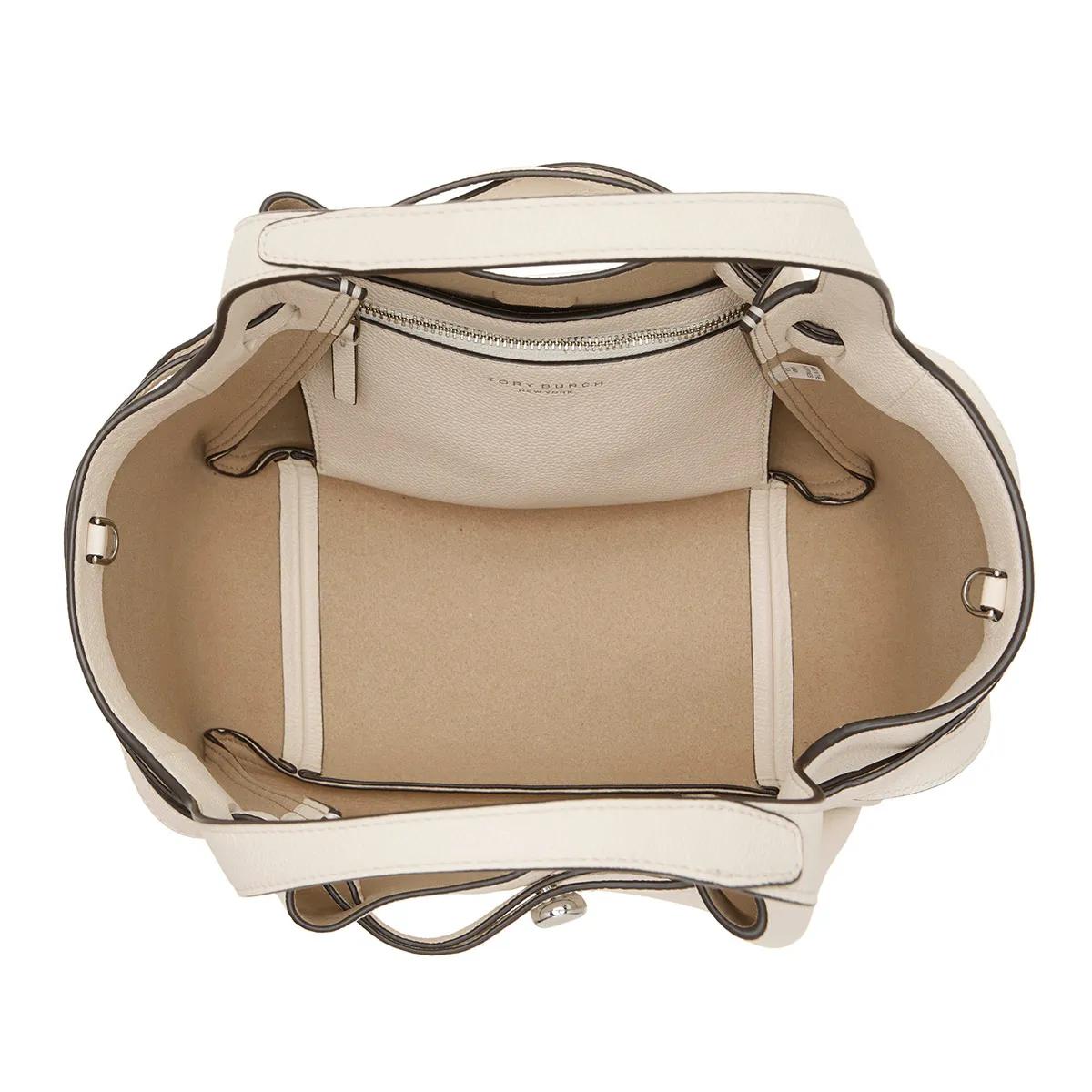 TORY BURCH Satchels Romy Pebbled Satchel in crème