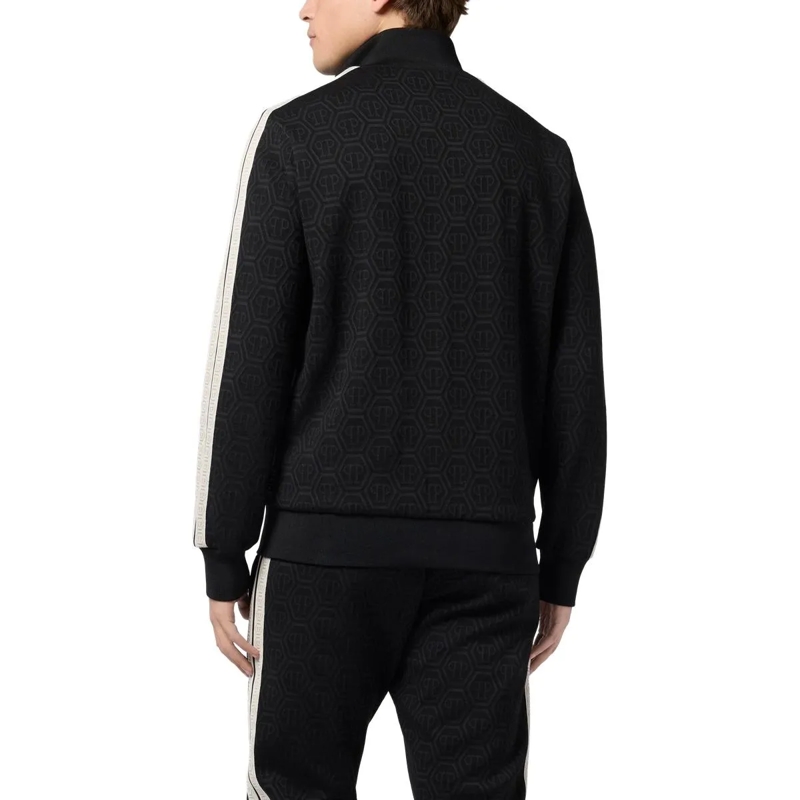 Philipp Plein Daunenjacke Tracksuit Jacket Monogram Monogram schwarz(Image 3)